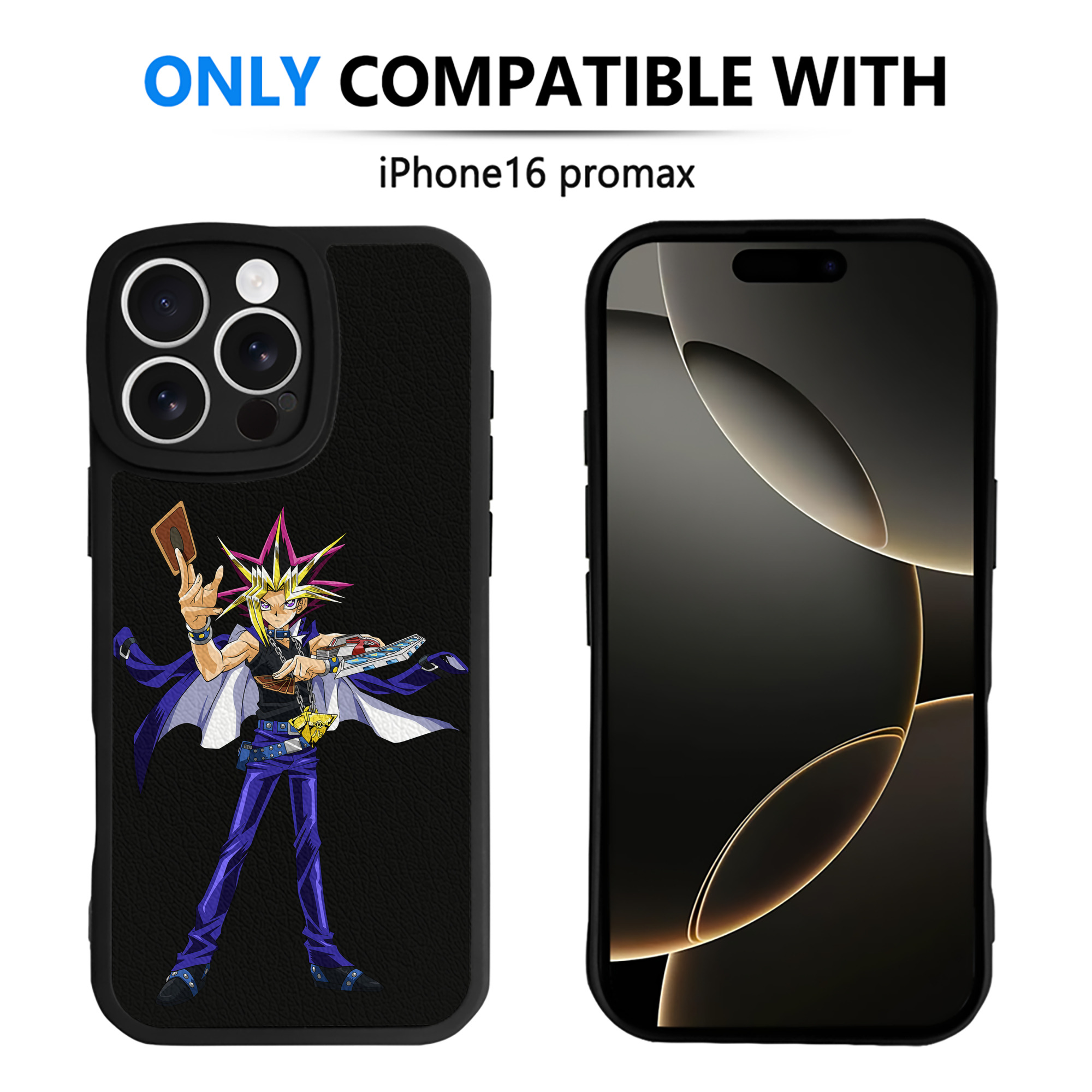 遊☆戯☆王 Yu-Gi-Oh! 【iPhone 16シリーズ対応】シリコンスマホケース（レザー調） 材質：シリコン